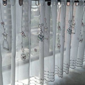 Fabric Short Window Curtains